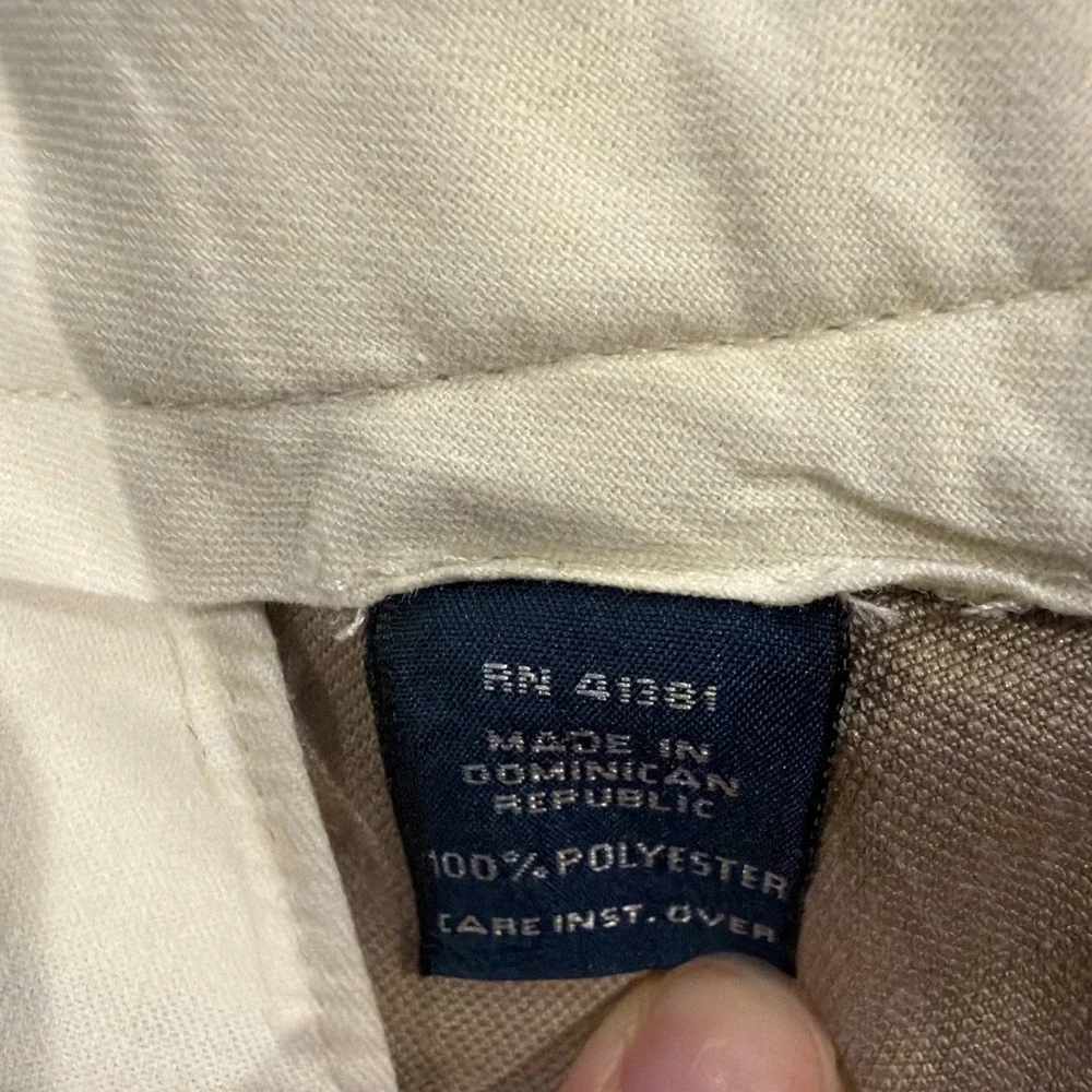 Polo Ralph Lauren Mens 34x30 Beige Cuffed Leg Seam Pleated Trousers Grandpa Pant
